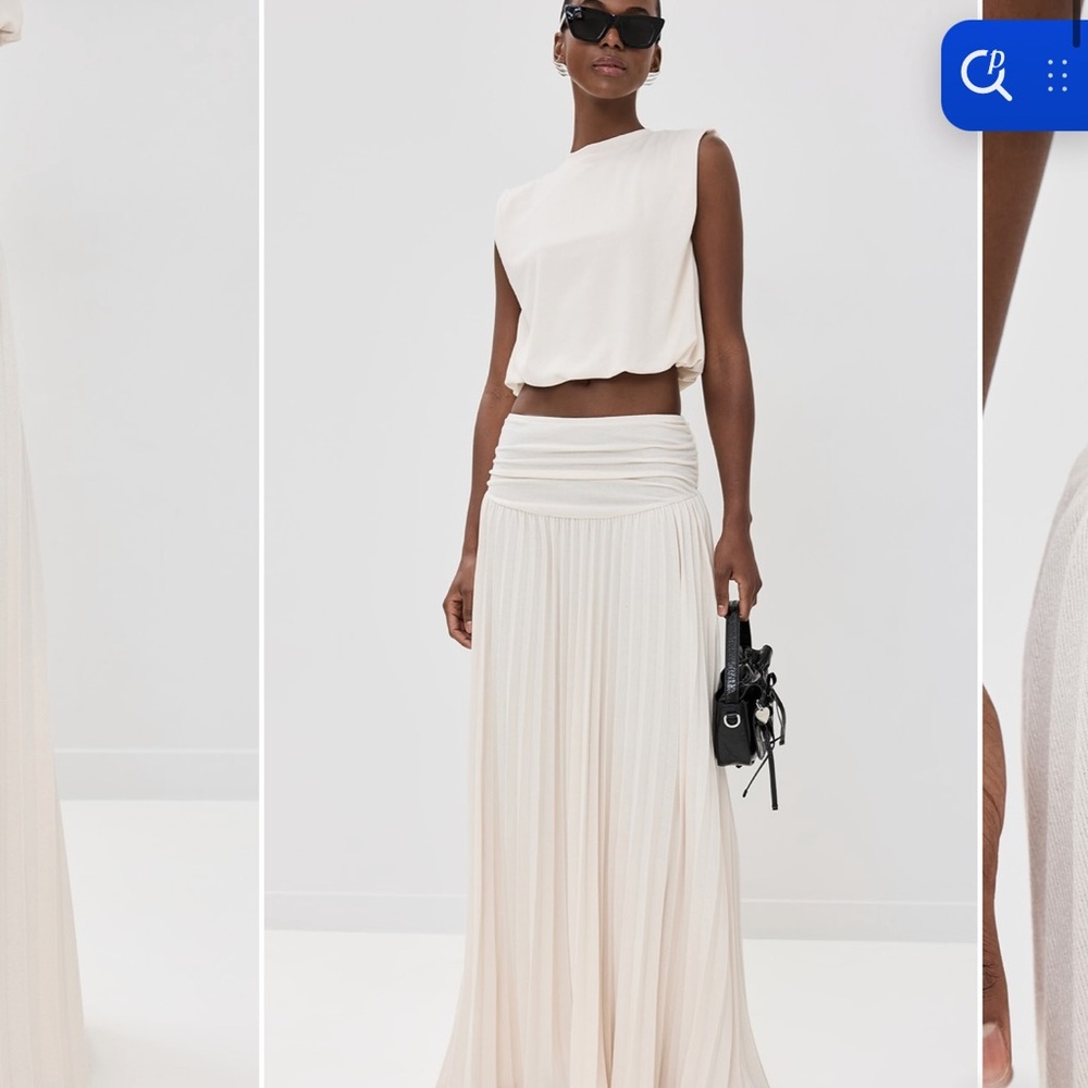 Lioness Cream field of dreams set top and maxi  Skirt